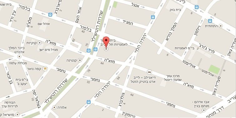 מפה-מוזיאון תל-אביב